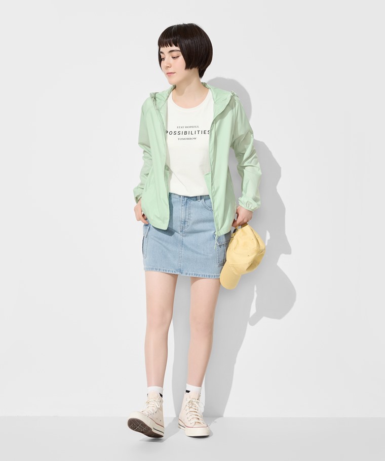 抗UV輕型風衣外套-女