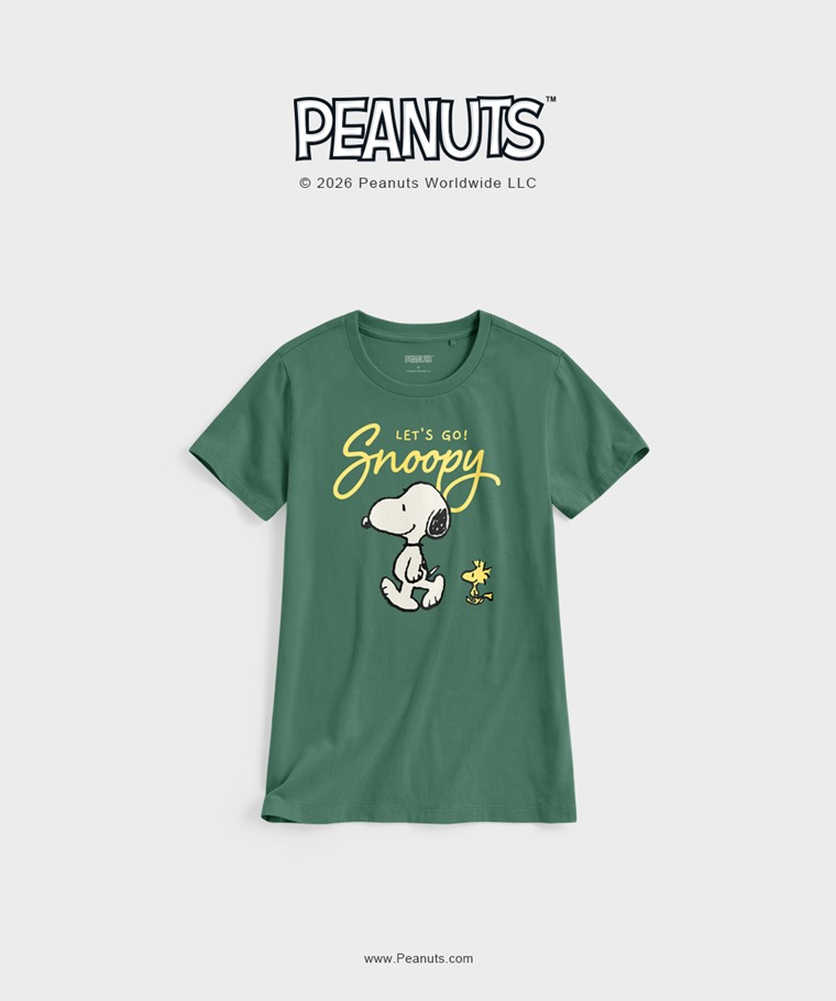 聯名系列T恤-WOMEN：女 · 史努比系列印花T恤-12