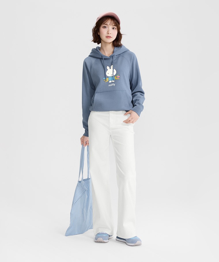 Miffy刷毛印花連帽衫-07-女