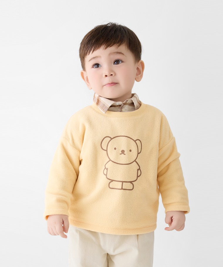 Miffy and Friends Fleece寬版上衣-Baby - 推薦童款74505，展現手足風格。