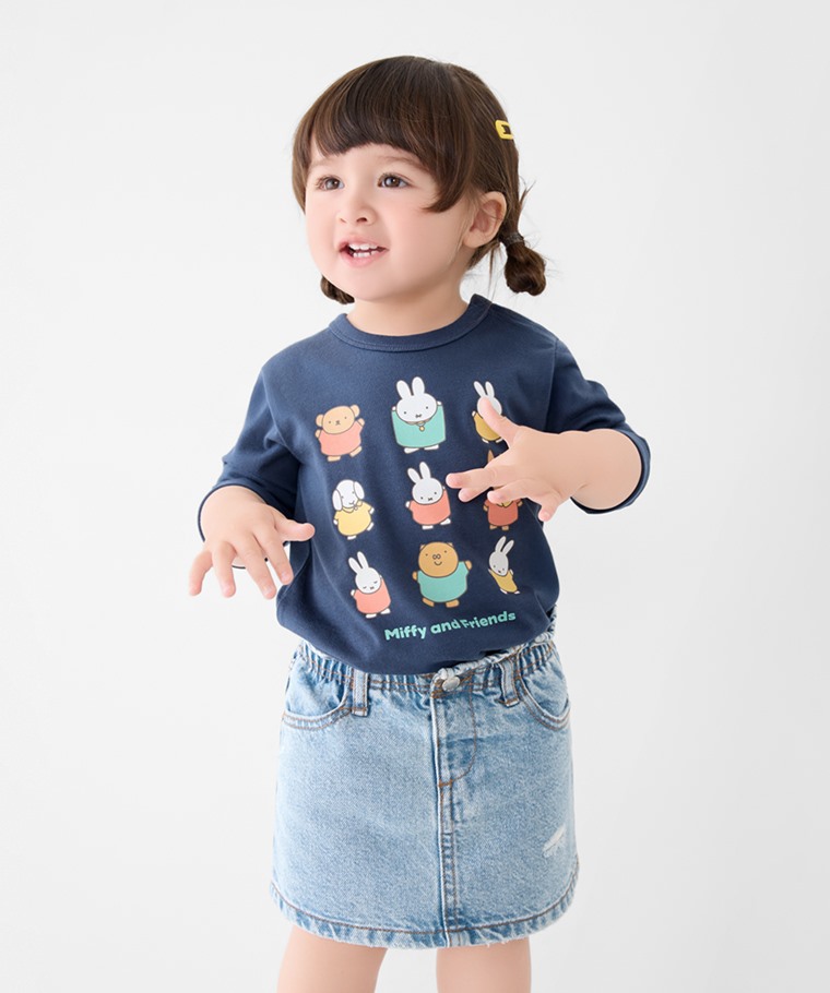 Miffy and Friends長袖印花T恤-06-Baby