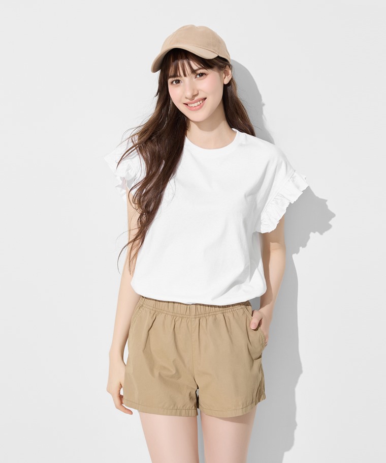 棉質輕便短褲-女