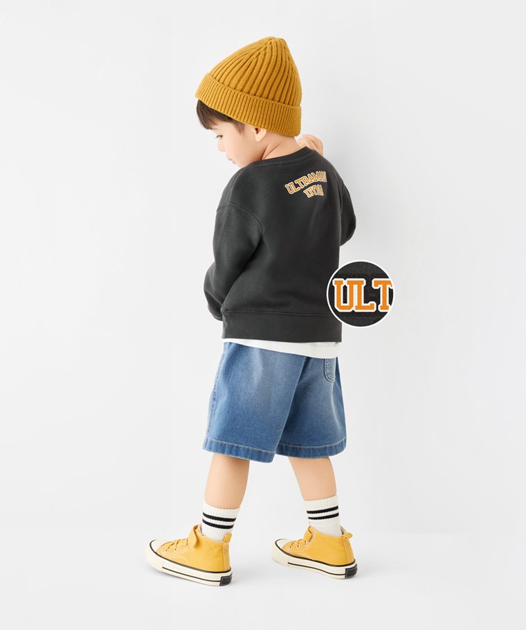 超人力霸王毛圈印花圓領衫-03-童