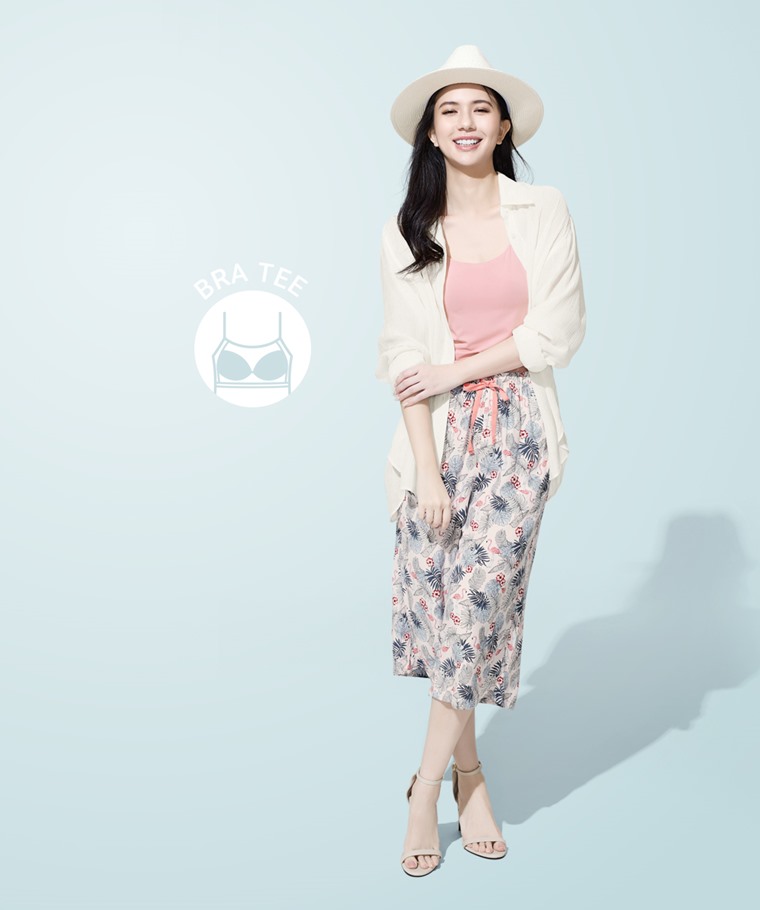 輕涼Bra細肩帶背心-女