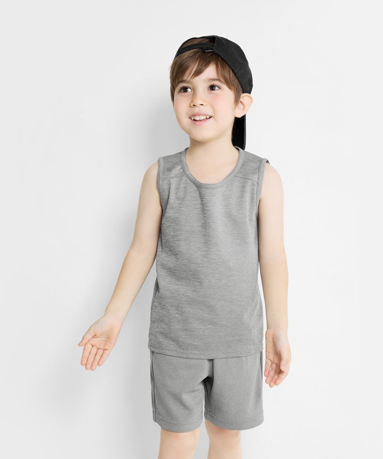 吸排網眼背心-童