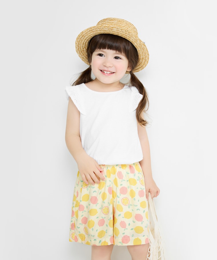 嫘縈印花短褲-童