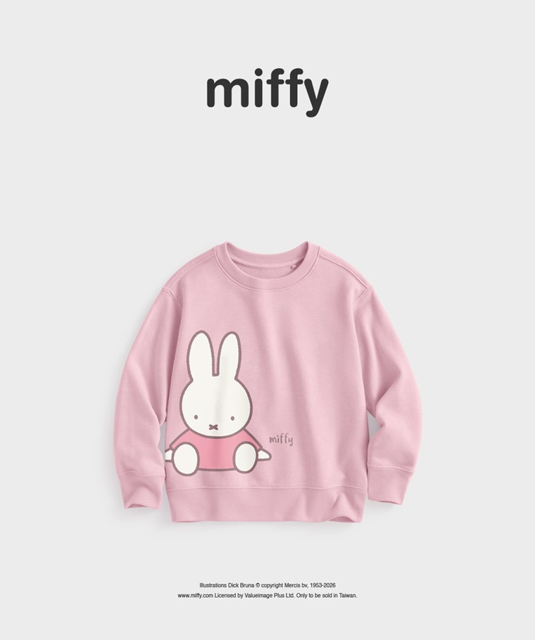 聯名系列T恤-KIDS：童 · Miffy毛圈印花圓領衫-04