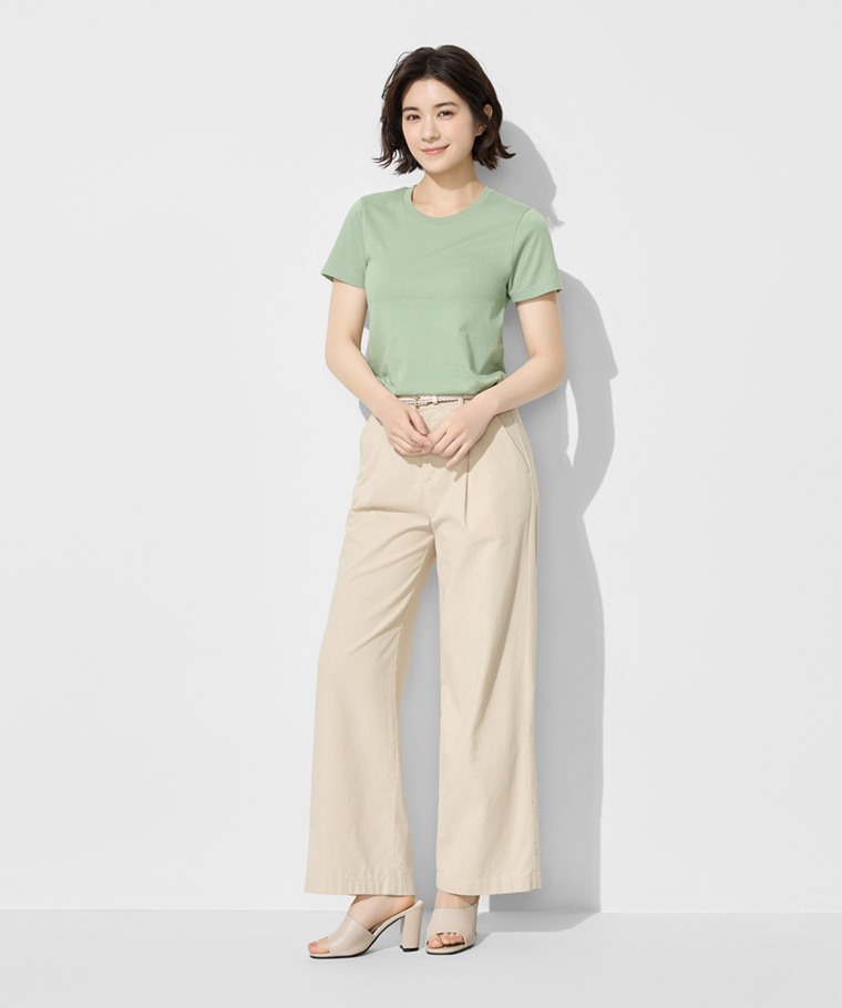 純棉圓領T恤-女