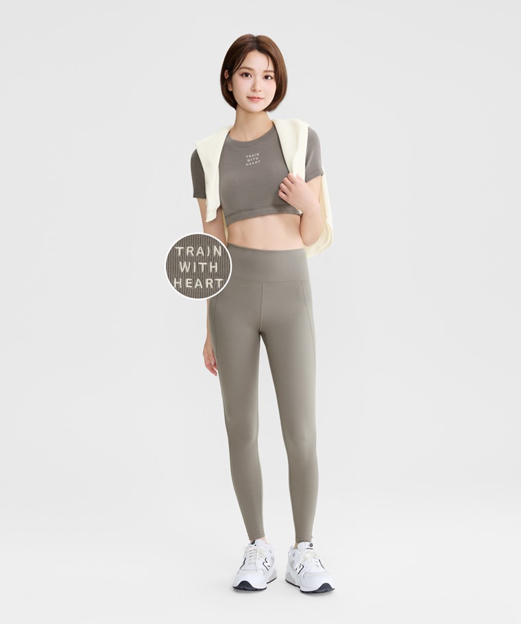 高度支撐電繡美背短版可拆式Bra上衣-女
