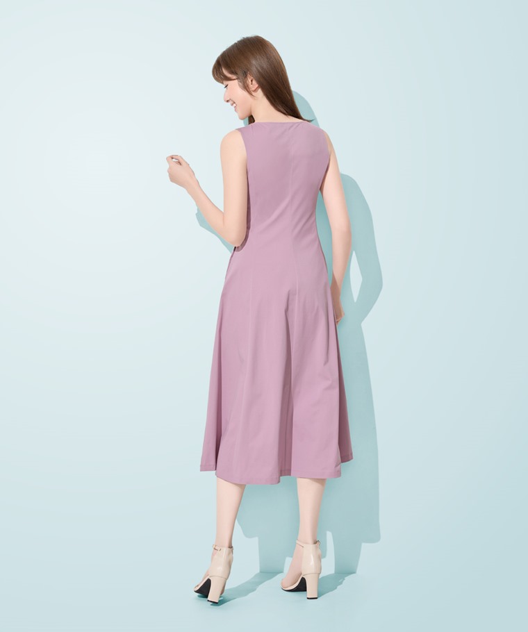 輕涼彈性長洋裝-女