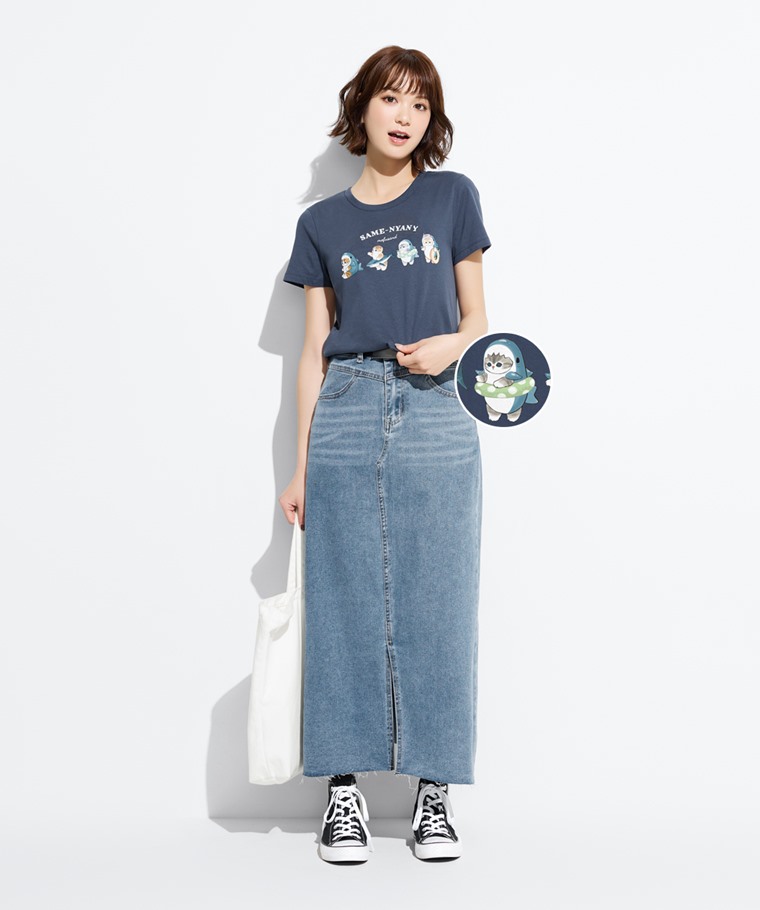 貓福珊迪印花T恤-01-女