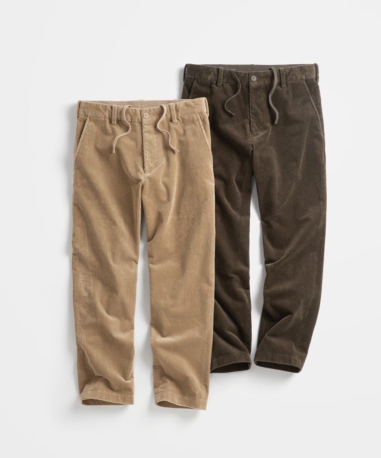 燈芯絨九分褲-男