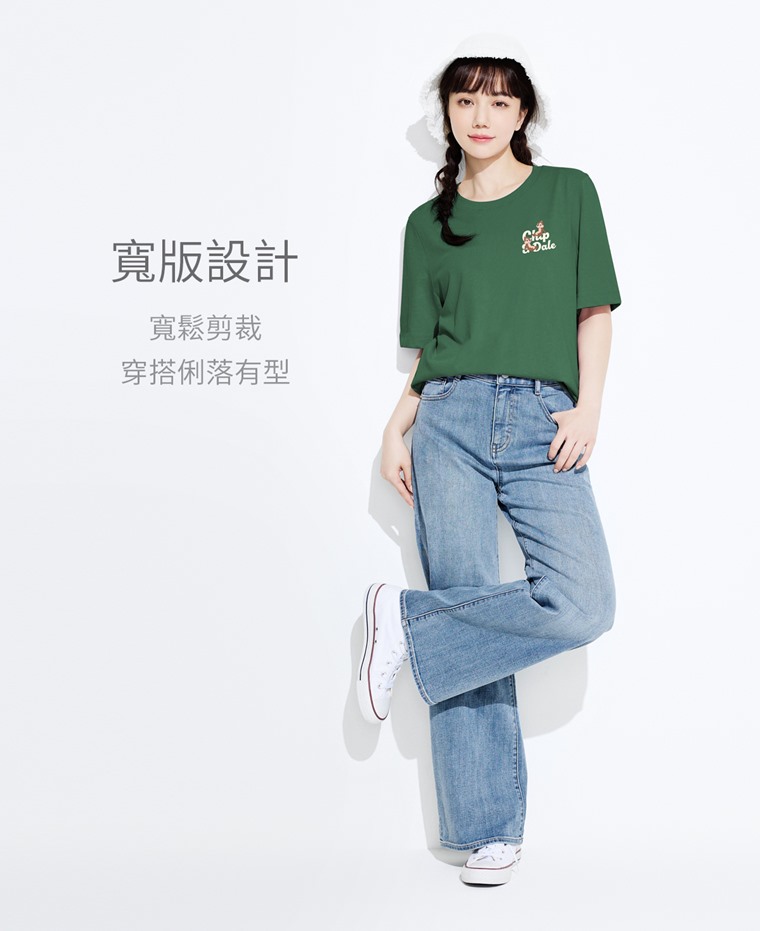 迪士尼系列寬版印花T恤-07-女