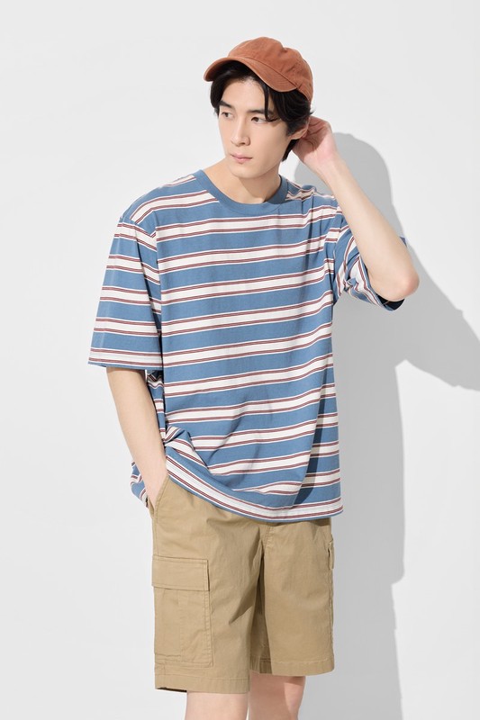 鬆緊工裝短褲-男