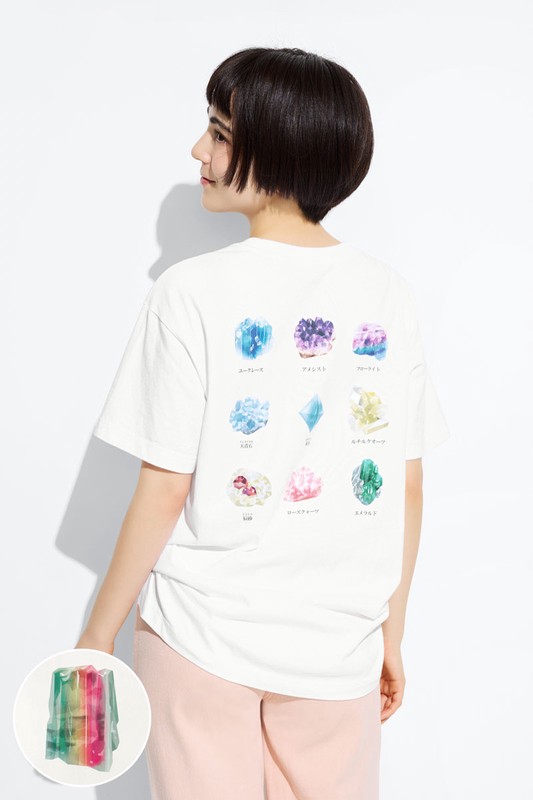 大人的圖鑑寬長版印花T恤-12-女