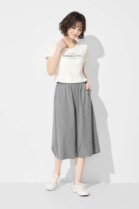 輕柔彈性休閒七分褲-女