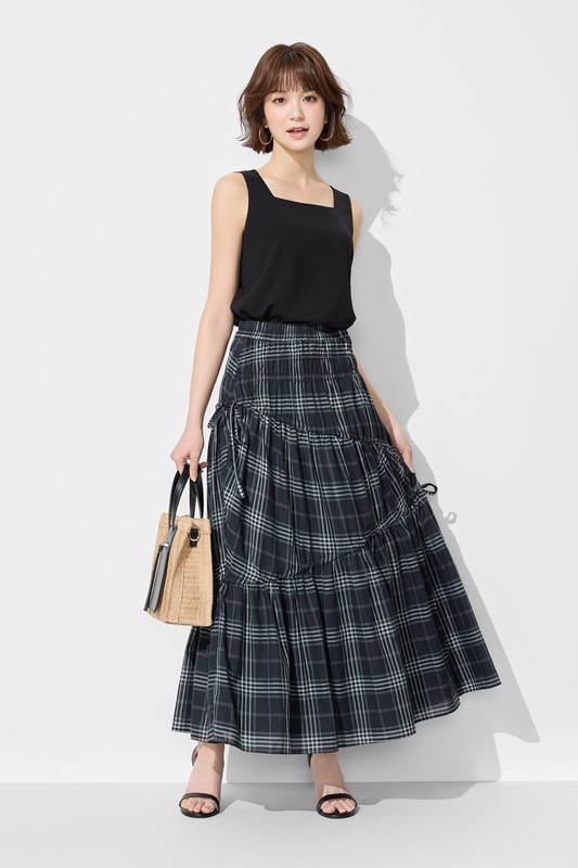 雪紡方領背心-女