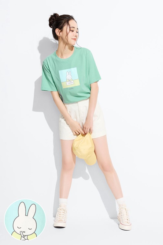 Miffy寬版印花T恤-09-女