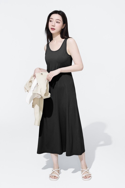 純棉背心長洋裝-女