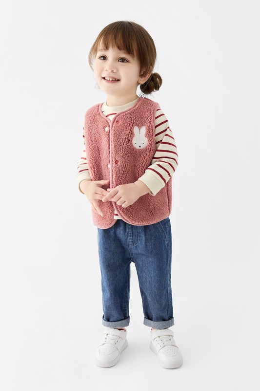 純棉寬鬆牛仔褲-Baby