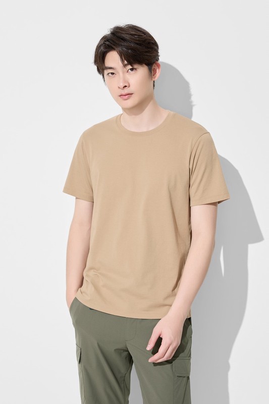 純棉圓領T恤-男