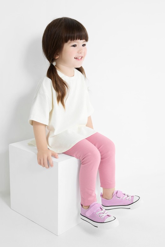 彈力九分內搭褲-童