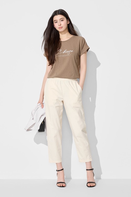 棉質輕便九分褲-女