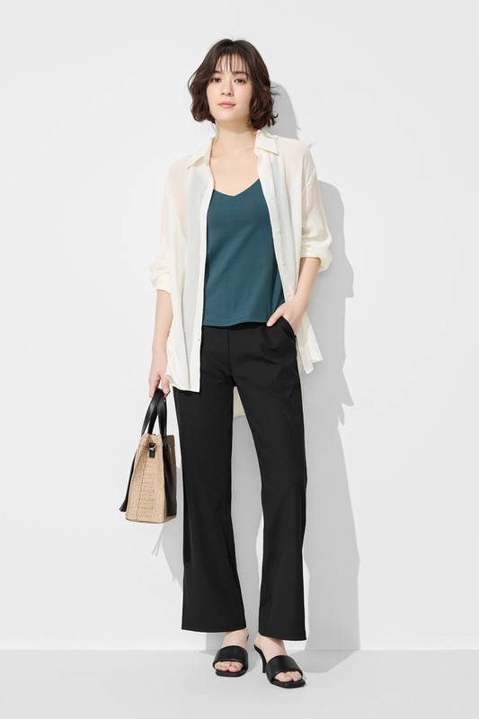 Bra V領細肩帶背心-女