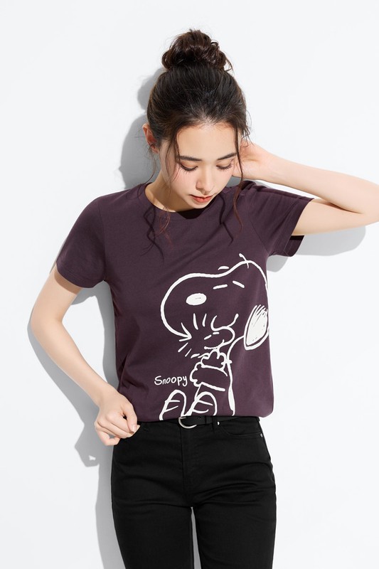 史努比系列印花T恤-11-女