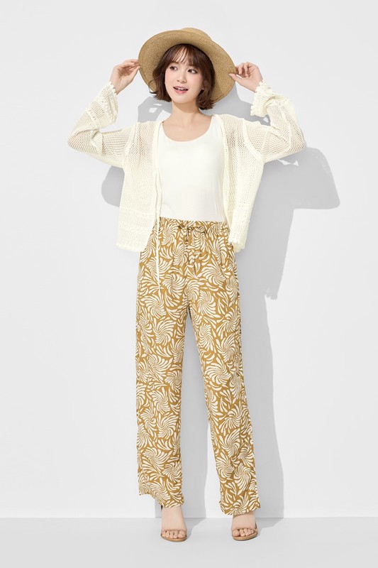 鏤空綁帶開襟外套-女