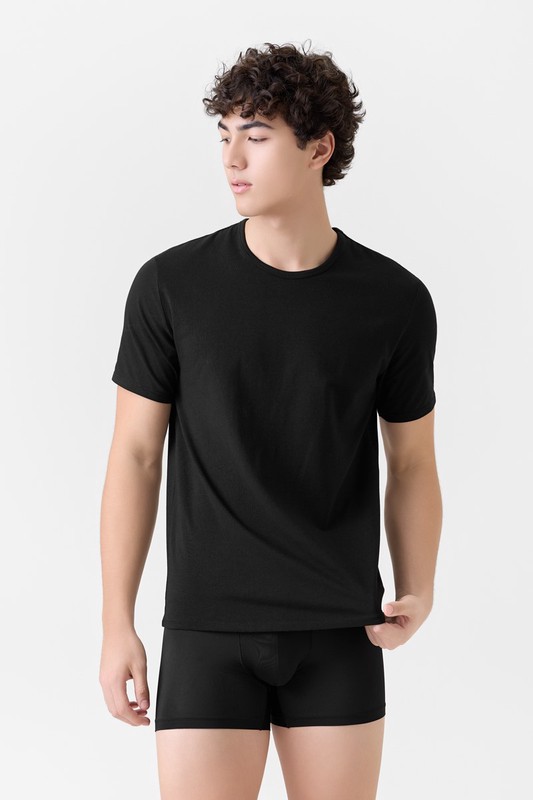 彈力圓領T恤-男