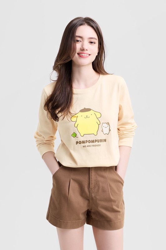 三麗鷗長袖印花T恤-05-女