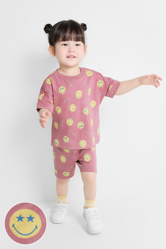 SmileyWorld®竹節棉印花T恤-Baby