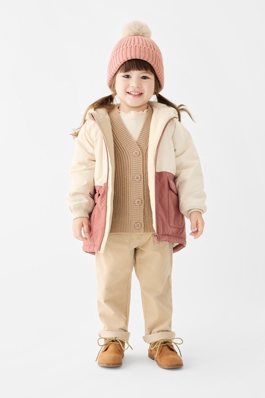 燈芯絨錐形褲-童