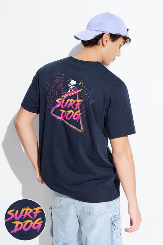 史努比系列厚版印花T恤-14-男