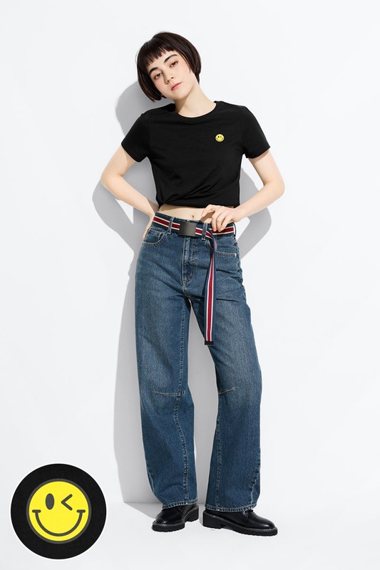 S.W.SMILEY®印花T恤-01-女