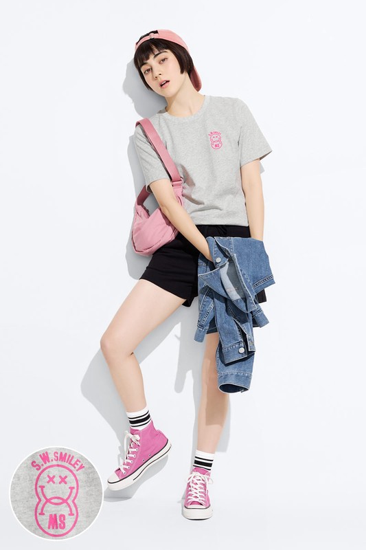 S.W.SMILEY®厚版印花T恤-03-女