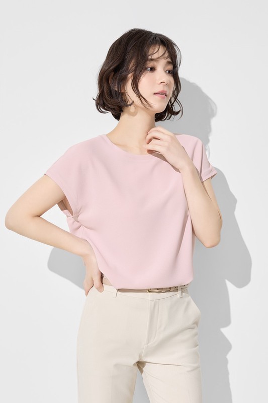 輕柔連袖寬版上衣-女