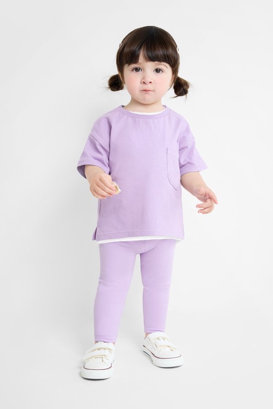 彈力九分內搭褲-Baby