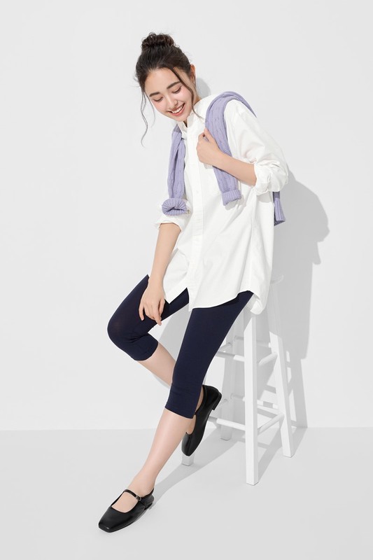 彈力七分內搭褲-女