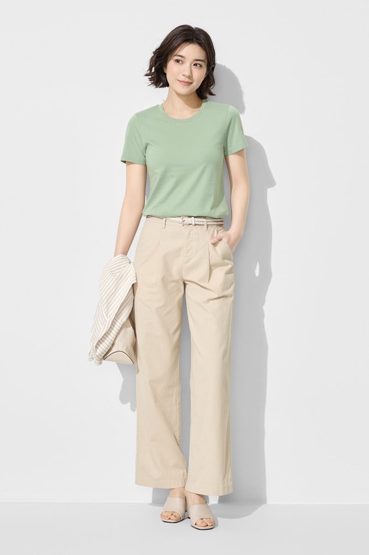 純棉圓領T恤-女