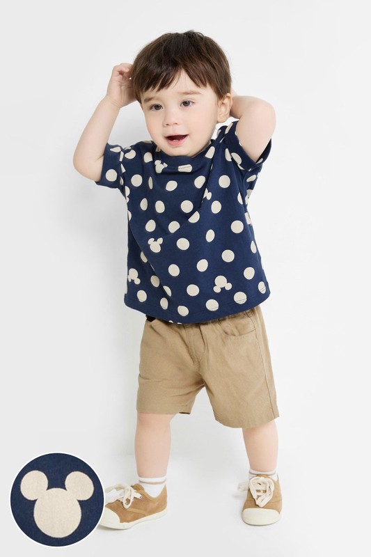 迪士尼系列竹節棉印花T恤-01-Baby