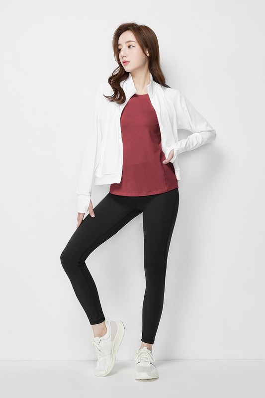 吸排網眼短袖T恤-女