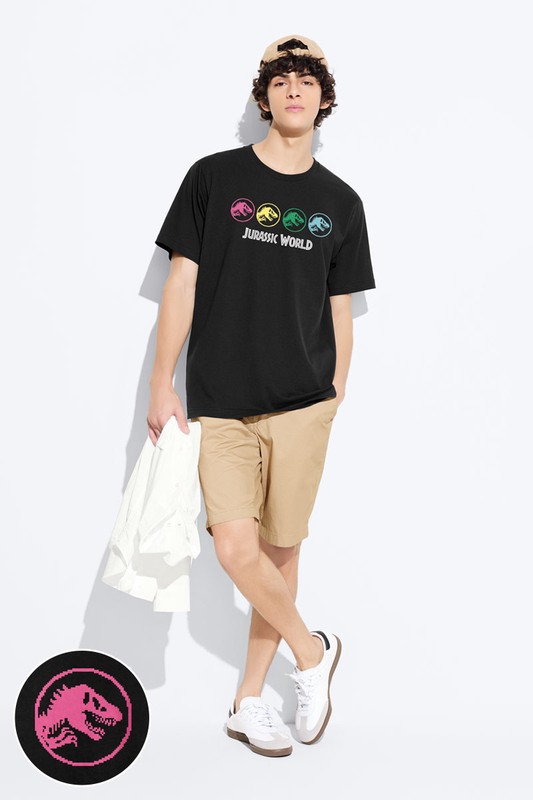Jurassic World印花T恤-10-男