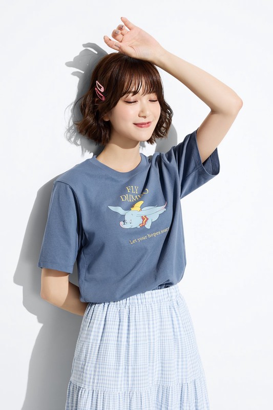 迪士尼系列寬版印花T恤-15-女