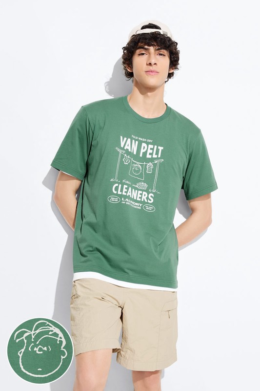 史努比系列印花T恤-26-男