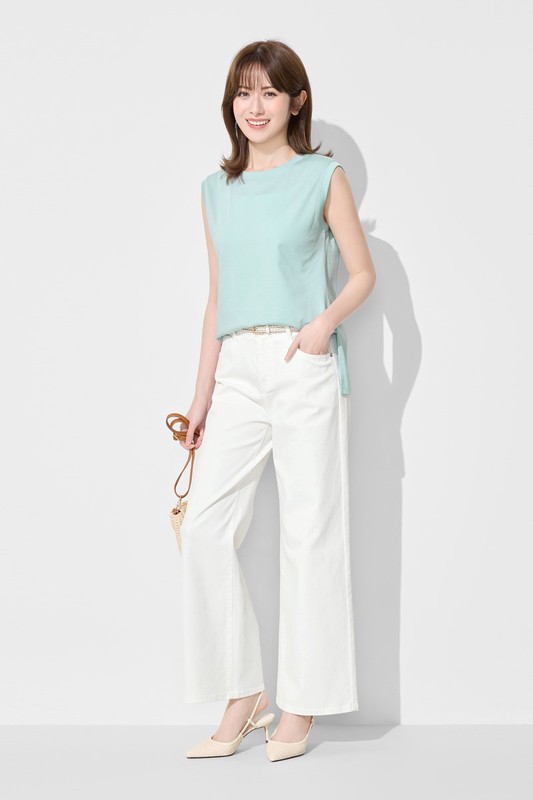 絲光棉寬鬆背心-女