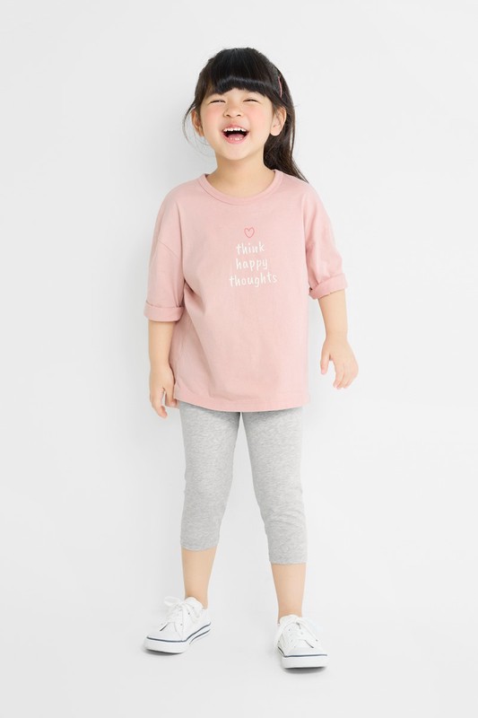 彈力七分內搭褲-童