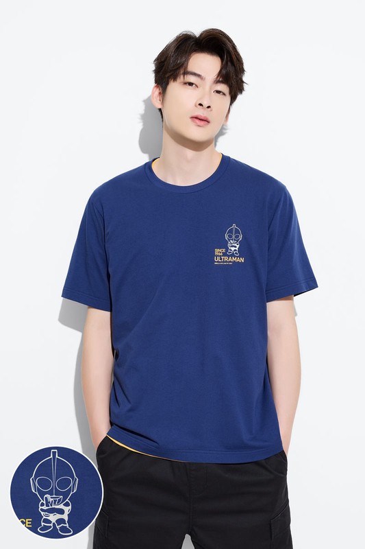 超人力霸王印花T恤-02-男