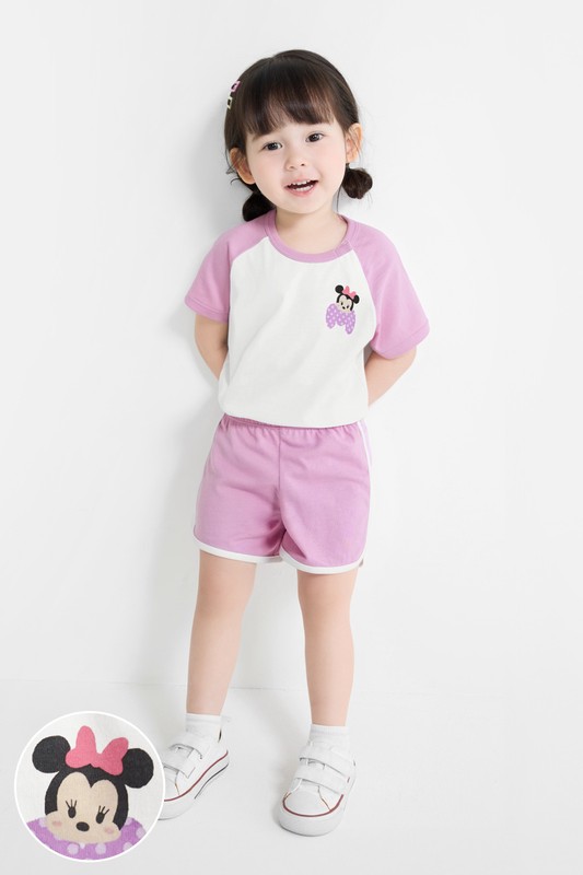 迪士尼系列純棉拉克蘭袖印花T恤-Baby